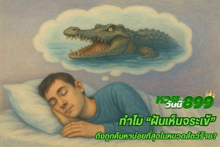 ทำไม “ฝันเห็นจระเข้” ถึงถูกค้นหาบ่อยที่สุดในหมวดสัตว์ร้าย?