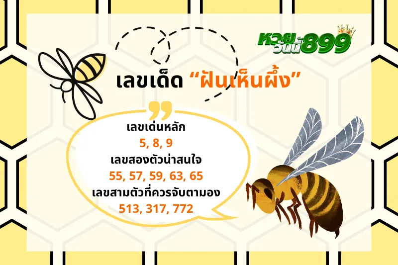 ฝันเห็นผึ้ง